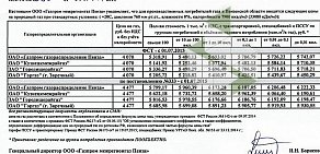 Компания Газпром межрегионгаз Пенза на Пролетарской улице