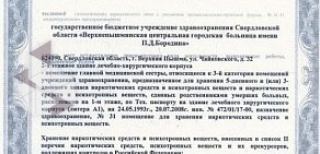 Верхнепышминская центральная городская больница им. П.Д. Бородина на Балтымской улице, 19б в Верхней Пышме