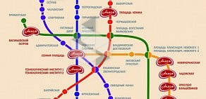 Сеть магазинов мясной и колбасной продукции Анком на метро Ломоносовская