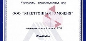 Электронная таможня