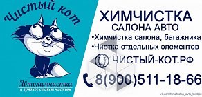 Компания по химчистке салона автомобиля Чистый Кот