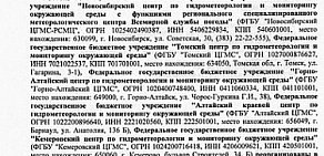 Алтайский краевой центр по гидрометеорологии и мониторингу окружающей среды на улице Анатолия