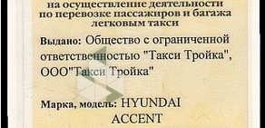 Служба заказа пассажирского легкового транспорта Тройка